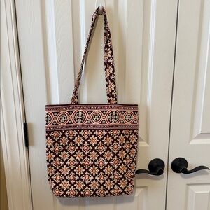 Vera Bradley Patterned Tote Bag and change purse - Red and Cream